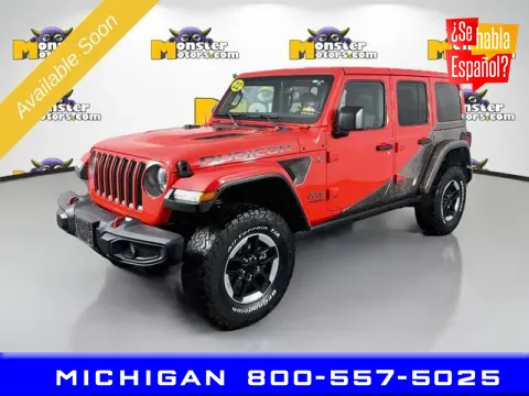 Red 2022 Jeep Wrangler Unlimited Rubicon for sale in Michigan Center, MI