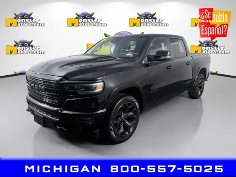 Black 2023 Ram 1500 Limited for sale in Michigan Center, MI