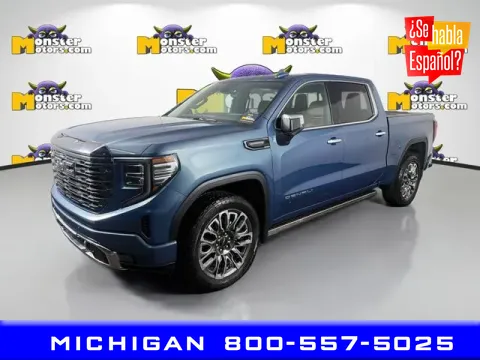 Blue 2024 GMC Sierra 1500 Denali Ultimate for sale in Michigan Center, MI