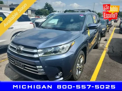 Blue 2019 Toyota Highlander Limited for sale in Michigan Center, MI