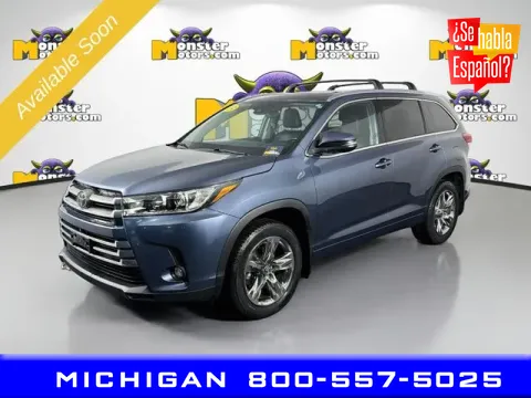 Blue 2019 Toyota Highlander Limited for sale in Michigan Center, MI