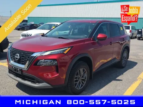 Red 2022 Nissan Rogue S for sale in Michigan Center, MI