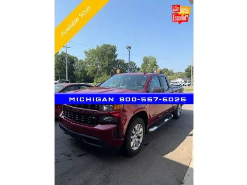 Red 2020 Chevrolet Silverado 1500 Custom for sale in Michigan Center, MI