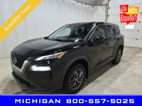 Black 2021 Nissan Rogue S for sale in Michigan Center, MI