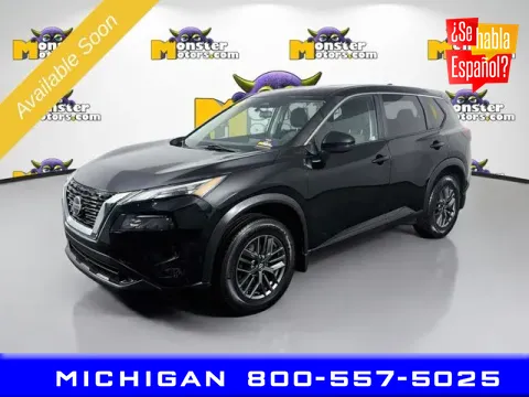 Black 2021 Nissan Rogue S for sale in Michigan Center, MI