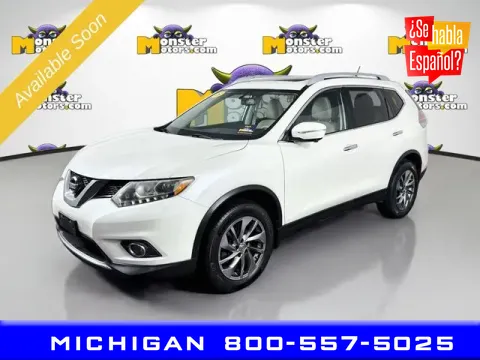 White 2015 Nissan Rogue SL for sale in Michigan Center, MI