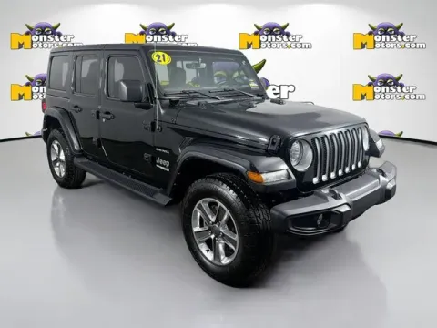 Another view of 2021 Jeep Wrangler Unlimited Sahara for sale in Michigan Center, MI at Monster Motors - Jackson, MI