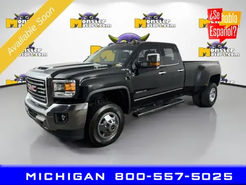 Black 2018 GMC Sierra 3500 HD SLT for sale in Michigan Center, MI