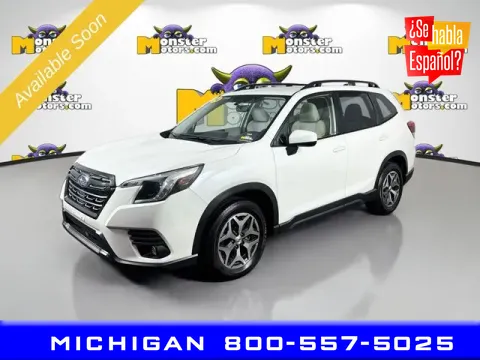 White 2024 Subaru Forester Premium for sale in Michigan Center, MI