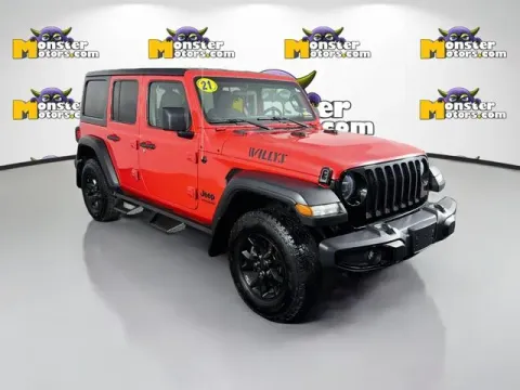 Another view of 2021 Jeep Wrangler Unlimited Willys for sale in Michigan Center, MI at Monster Motors - Jackson, MI