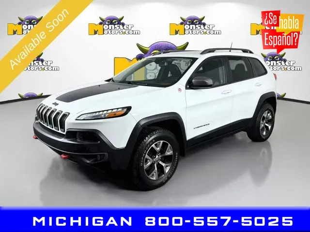 White 2016 Jeep Cherokee Trailhawk for sale in Michigan Center, MI