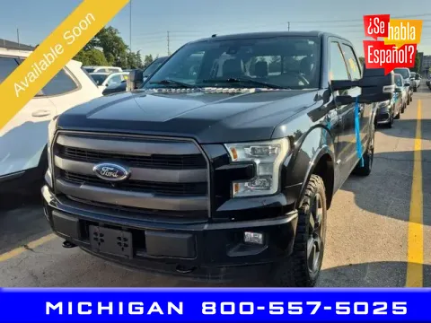 Black 2016 Ford F-150 Lariat for sale in Michigan Center, MI