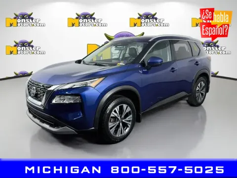 Blue 2021 Nissan Rogue SV for sale in Michigan Center, MI