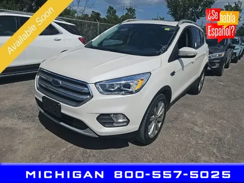 White 2017 Ford Escape Titanium for sale in Michigan Center, MI