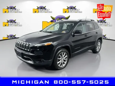 Black 2018 Jeep Cherokee Limited for sale in Michigan Center, MI