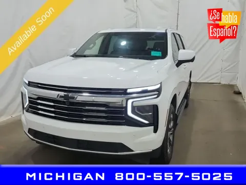 White 2025 Chevrolet Tahoe LT for sale in Michigan Center, MI