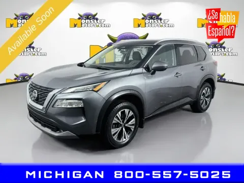 Gray 2021 Nissan Rogue SV for sale in Michigan Center, MI