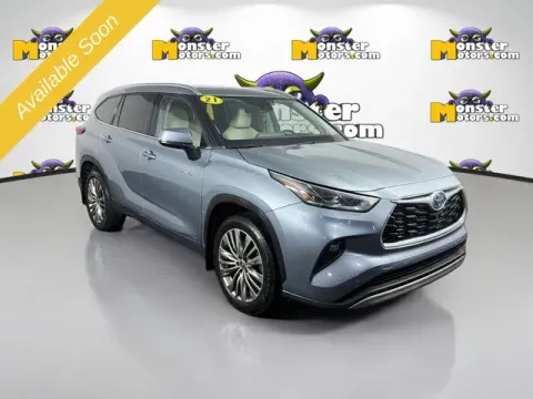Another view of 2021 Toyota Highlander Hybrid Platinum for sale in Michigan Center, MI at Monster Motors - Jackson, MI