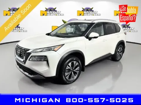White 2021 Nissan Rogue SV for sale in Michigan Center, MI