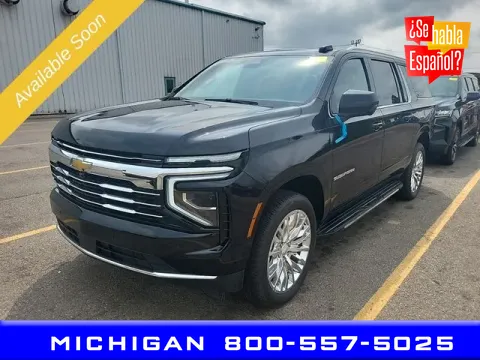 Black 2025 Chevrolet Suburban LT for sale in Michigan Center, MI