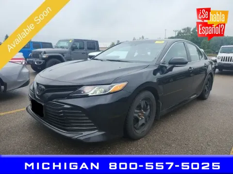 Black 2020 Toyota Camry LE for sale in Michigan Center, MI
