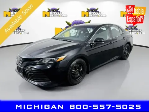 Black 2020 Toyota Camry LE for sale in Michigan Center, MI