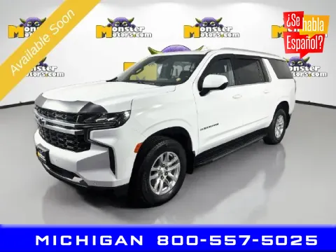 White 2023 Chevrolet Suburban LS for sale in Michigan Center, MI