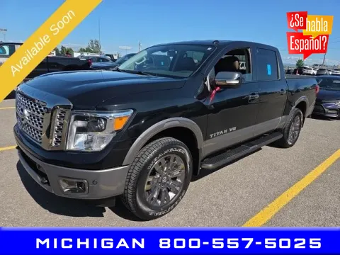 Black 2019 Nissan Titan Platinum Reserve for sale in Michigan Center, MI