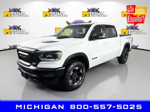 White 2022 Ram 1500 Rebel for sale in Michigan Center, MI