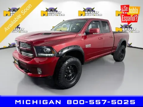 Red 2015 Ram 1500 Sport for sale in Michigan Center, MI