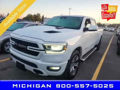 White 2019 Ram 1500 Laramie for sale in Michigan Center, MI