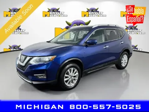 Blue 2017 Nissan Rogue SV for sale in Michigan Center, MI
