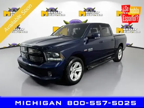 Blue 2014 Ram 1500 Sport for sale in Michigan Center, MI