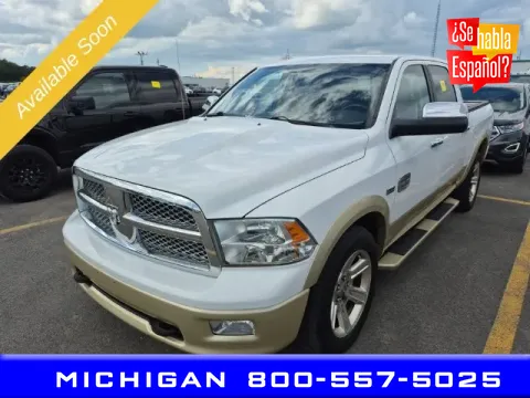 White 2012 Ram 1500 Laramie Longhorn for sale in Michigan Center, MI