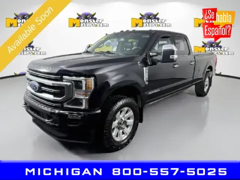 Black 2021 Ford F-250SD Platinum for sale in Michigan Center, MI