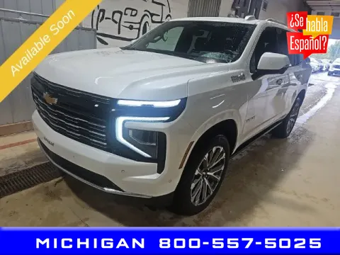White 2025 Chevrolet Tahoe High Country for sale in Michigan Center, MI