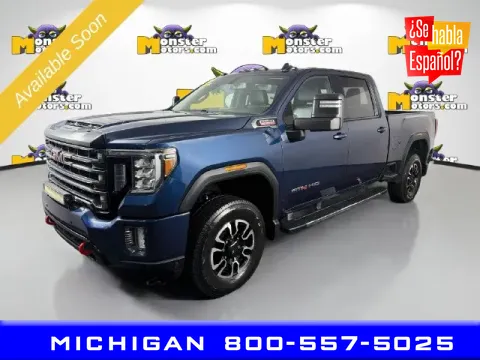 Blue 2020 GMC Sierra 2500 HD AT4 for sale in Michigan Center, MI