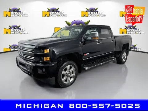 Black 2018 Chevrolet Silverado 2500 HD LTZ for sale in Michigan Center, MI
