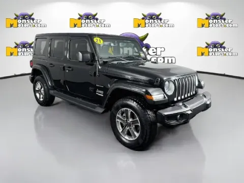 Another view of 2021 Jeep Wrangler Unlimited Sahara for sale in Michigan Center, MI at Monster Motors - Jackson, MI