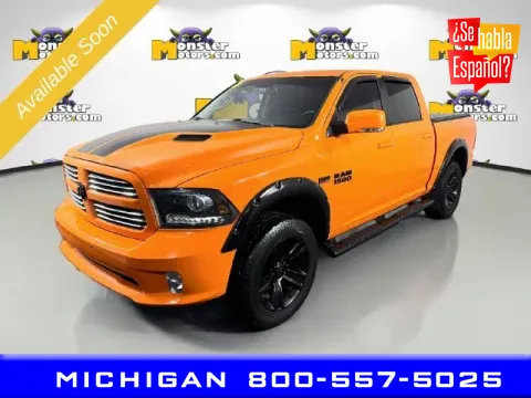 Orange 2017 Ram 1500 Sport for sale in Michigan Center, MI