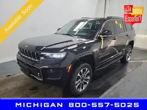 Black 2023 Jeep Grand Cherokee L Overland for sale in Michigan Center, MI