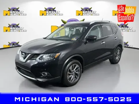 Black 2016 Nissan Rogue SL for sale in Michigan Center, MI