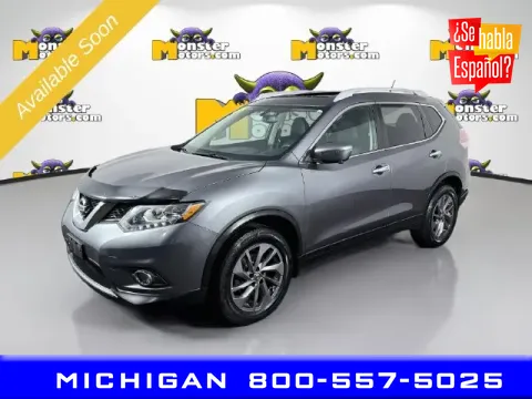 Gray 2016 Nissan Rogue SL for sale in Michigan Center, MI
