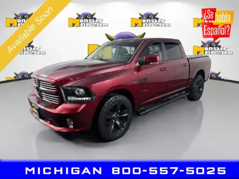 Red 2017 Ram 1500 Sport for sale in Michigan Center, MI