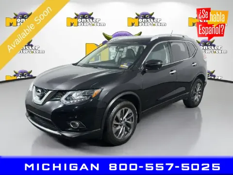 Black 2016 Nissan Rogue SL for sale in Michigan Center, MI