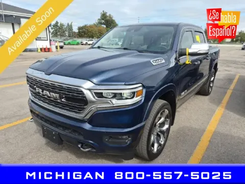 Blue 2019 Ram 1500 Limited for sale in Michigan Center, MI