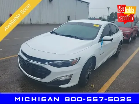 White 2023 Chevrolet Malibu RS for sale in Michigan Center, MI