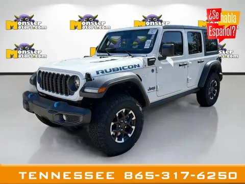 White 2025 Jeep Wrangler Rubicon 4xe for sale in Louisville, TN