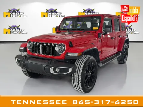 Red 2025 Jeep Wrangler Sahara 4xe for sale in Louisville, TN