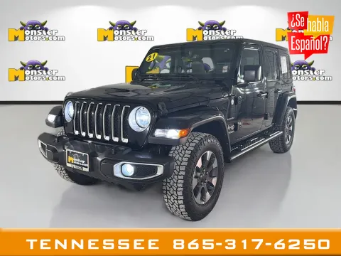 Black 2021 Jeep Wrangler Unlimited Sahara for sale in Louisville, TN